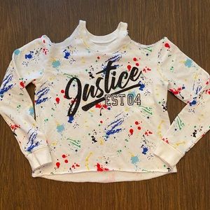 Justice girls sweatshirt/long sleeve